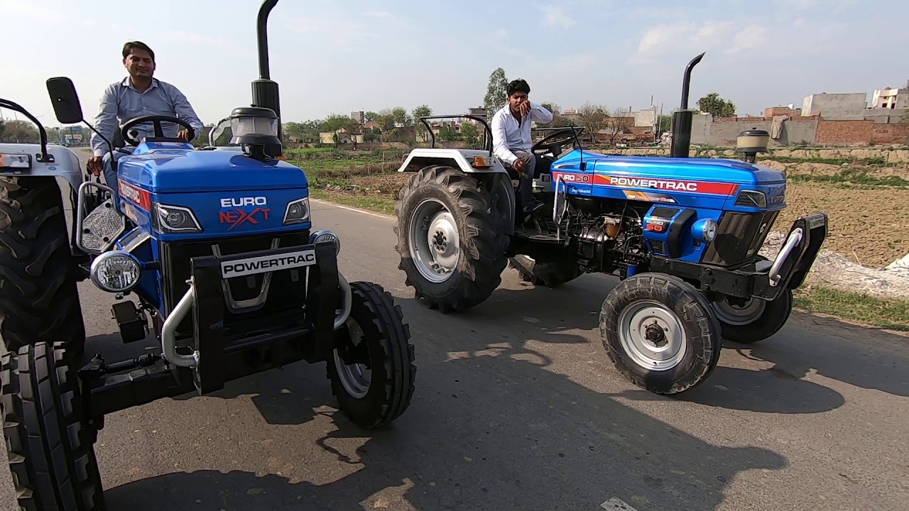 नए व पुराने माडल मै गियर की चाल मे क्या अंतर है  Powertrac euro 50 next tractor gear speed