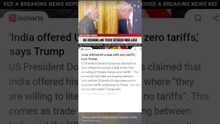 No Tarrif between India &amp; USA #news #tarrif #usa #us #notarrif #modi #trump