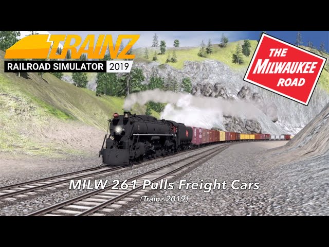 MILW 261 Pulls Freight Cars (Trainz 2019) - YouTube