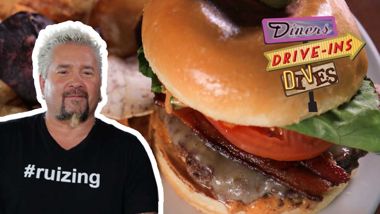 Guy Fieri Tries a PEANUT BUTTER Burger | Diners, Drive-ins and Dives with Guy Fieri | Food Network