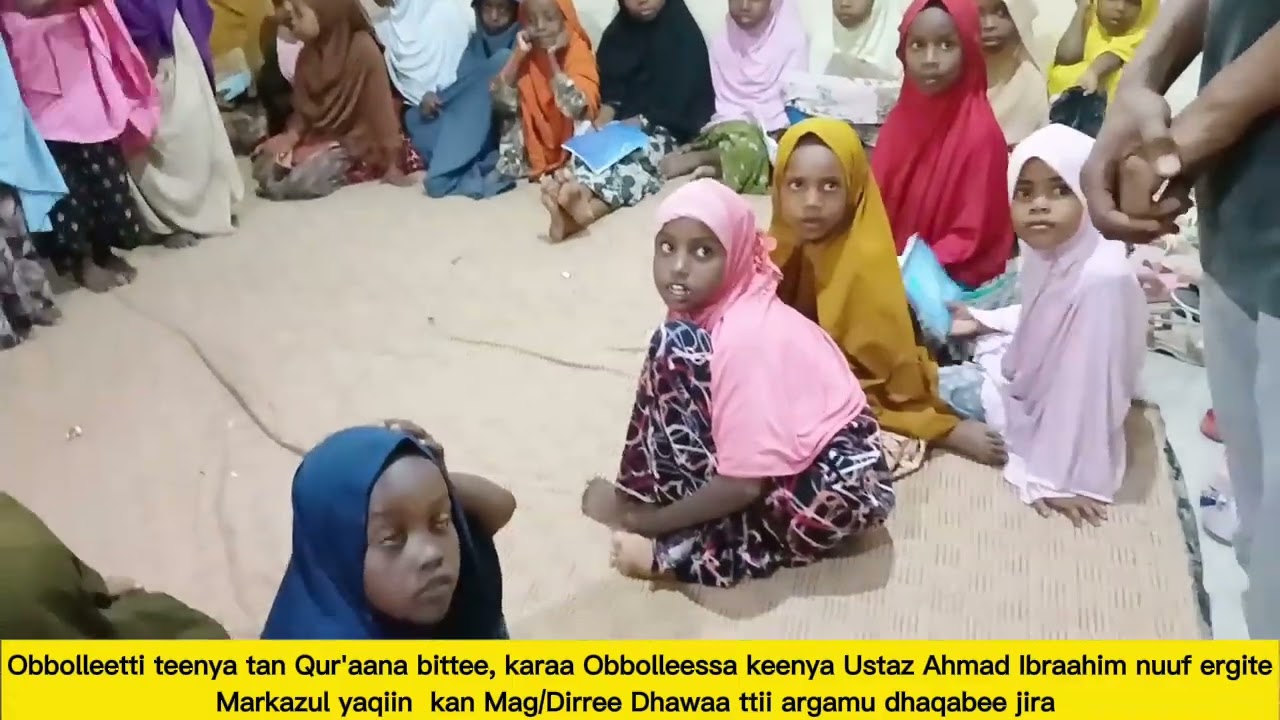 Kannaa Obbolleettiin Teenya nuuf ergite Markazul yaqiin  kan MMagD/Dh/ ttii argamu dhaqabee jira  