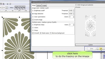 how to convert a bmp image outline into a dxf file in Inkscape.