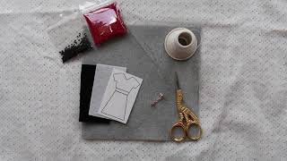 Beaded Red Dress Pin Tutorial