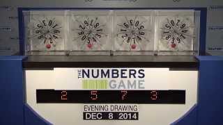 Evening Numbers Game Drawing Monday, December 8, 2014
