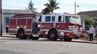 Extremely Short Response! Engine 3112 Responding from Station