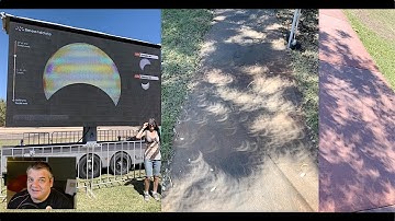 2023 Total Solar Eclipse in Australia - Crazy Tree Shadows !!!