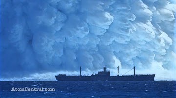 Video cột nước khủng khiếp được tạo ra từ vụ nổ bom hạt nhân