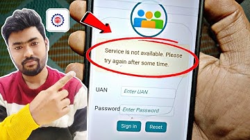service is not available. please try again after some time. epfo | pf balance check problem 2025
