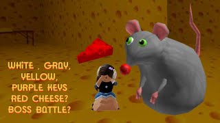 CHEESE ESCAPE ROBLOX – HOW TO GET WHITE, GRAY, YELLOW AND PURPLE KEYS — RED CHEESE AND BOSS BATTLE