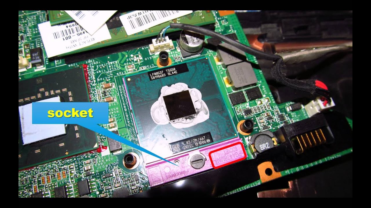 После замены процессора на ноутбуке нет изображения