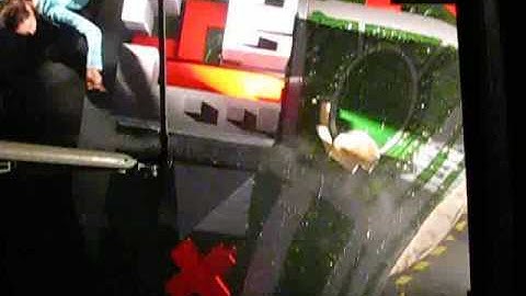 Flow effects between large buildings and a tensile fabric structure