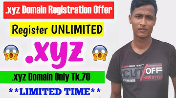 Register .xyz Domain Name at Tk.70 For 1 Year  ||  XYZ Domain Registration
