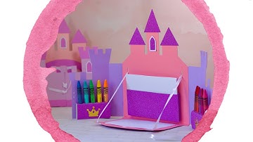 PRINCESS CASTLE COLORING KIT - SVG PROJECT- TEMPLATE FOR CRICUT, SILHOUETTE, SCANNCUT - MACRATES