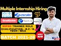 Wipro, Cisco, Zscaler Internship 2025 🚀 | Multiple Internships Open | Batch 2021–26 | Any Graduate