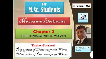 Electromagnetic waves/Polarization/Chapter2/Microwaves/M.Sc./Lecture 05/Dr. Vijaykumar S. Shukla