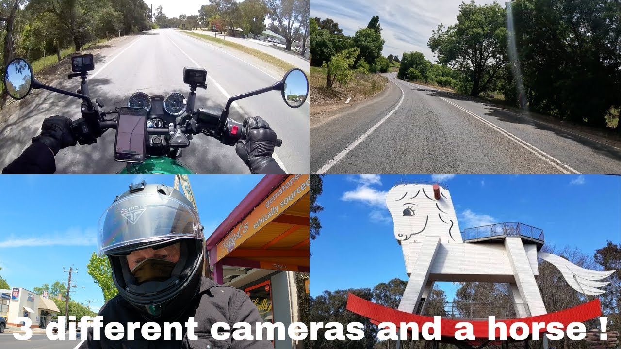 Kawasaki Z650RS and 3 different camera views to record rides ...