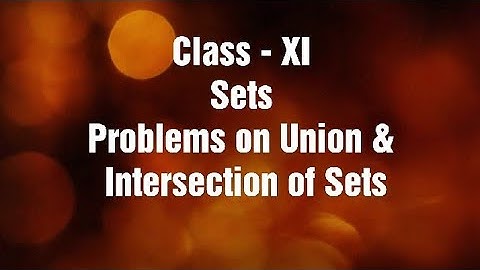 Class 11 Sets Application of Results on Number of Elements in Sets