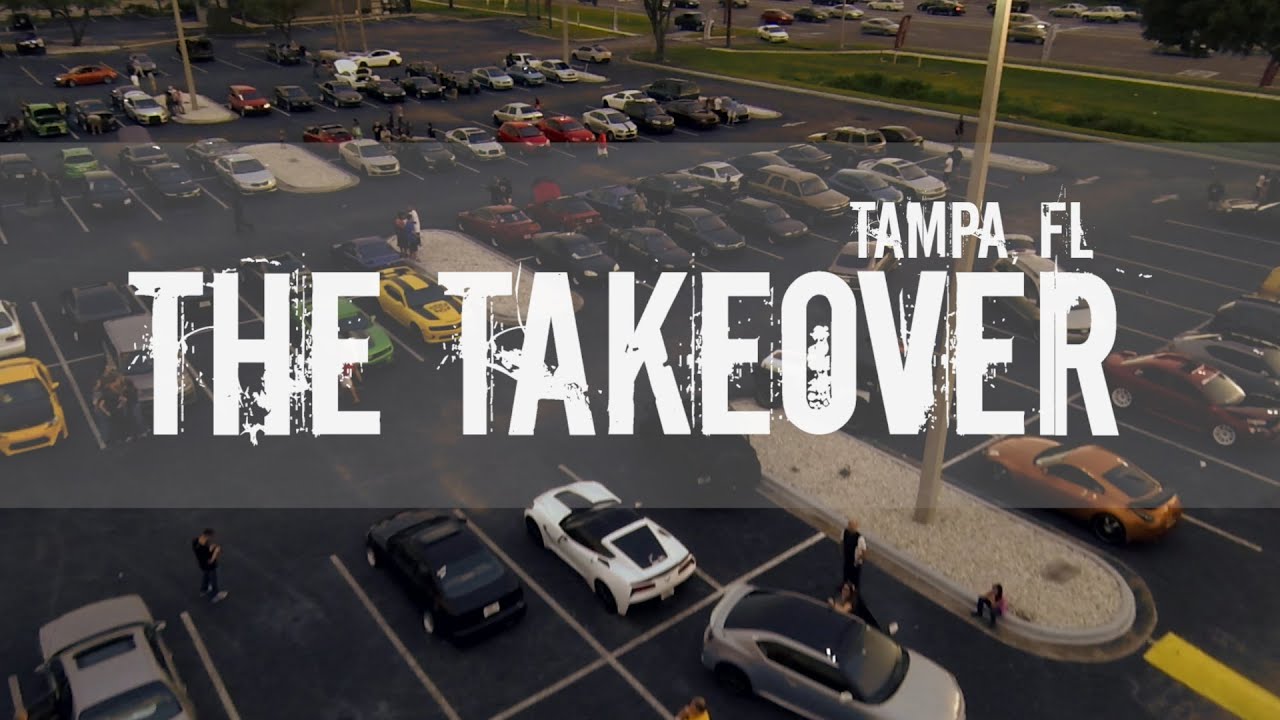 The Takeover! Tampa Florida, Car Meet. Lit on fire design LOFDe
