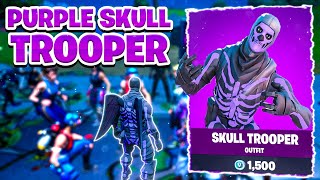 Purple Skull Trooper Reactions in Fortnite Party Royale