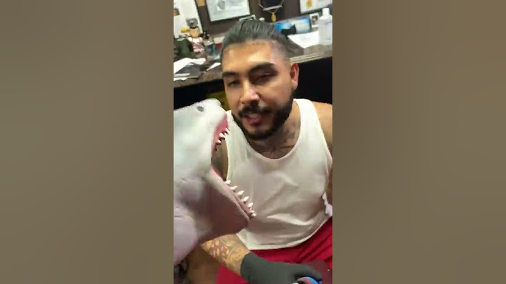 SHARK PUPPET GETS A TATTOO AGAIN!!!!!
