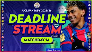 UCL FANTASY MATCHDAY 14 DEADLINE STREAM 🚨Rank: 556th | Champions League Fantasy 2025/26 screenshot 5