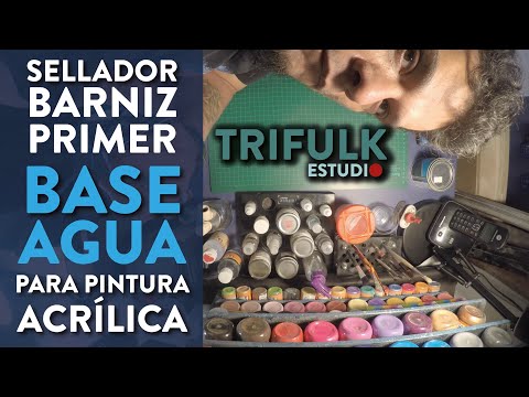 Sellador, barniz y primer base agua para acrílicos