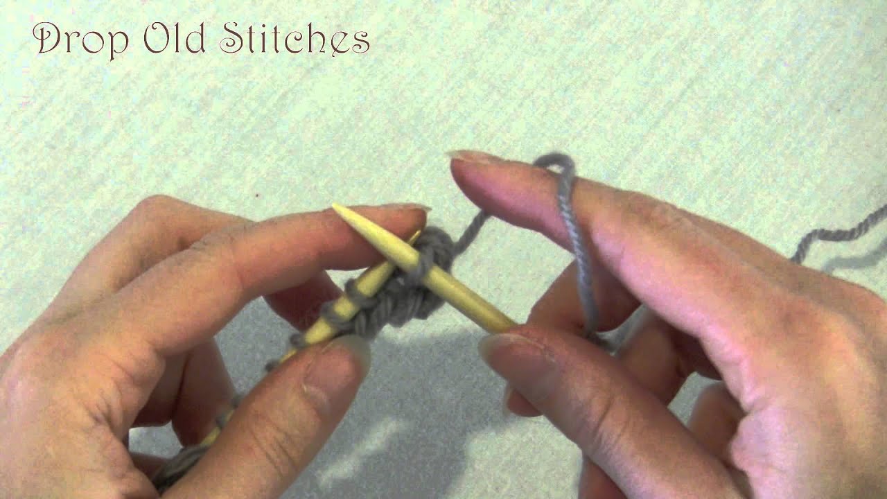 Knitting How to Decrese k2tog (english style) - YouTube