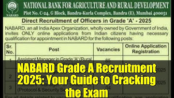 NABARD Grade A Recruitment 2025: Your Guide to Cracking the Exam