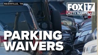 Who pays for parking during major Nashville events?