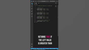 Javascript comparison operators