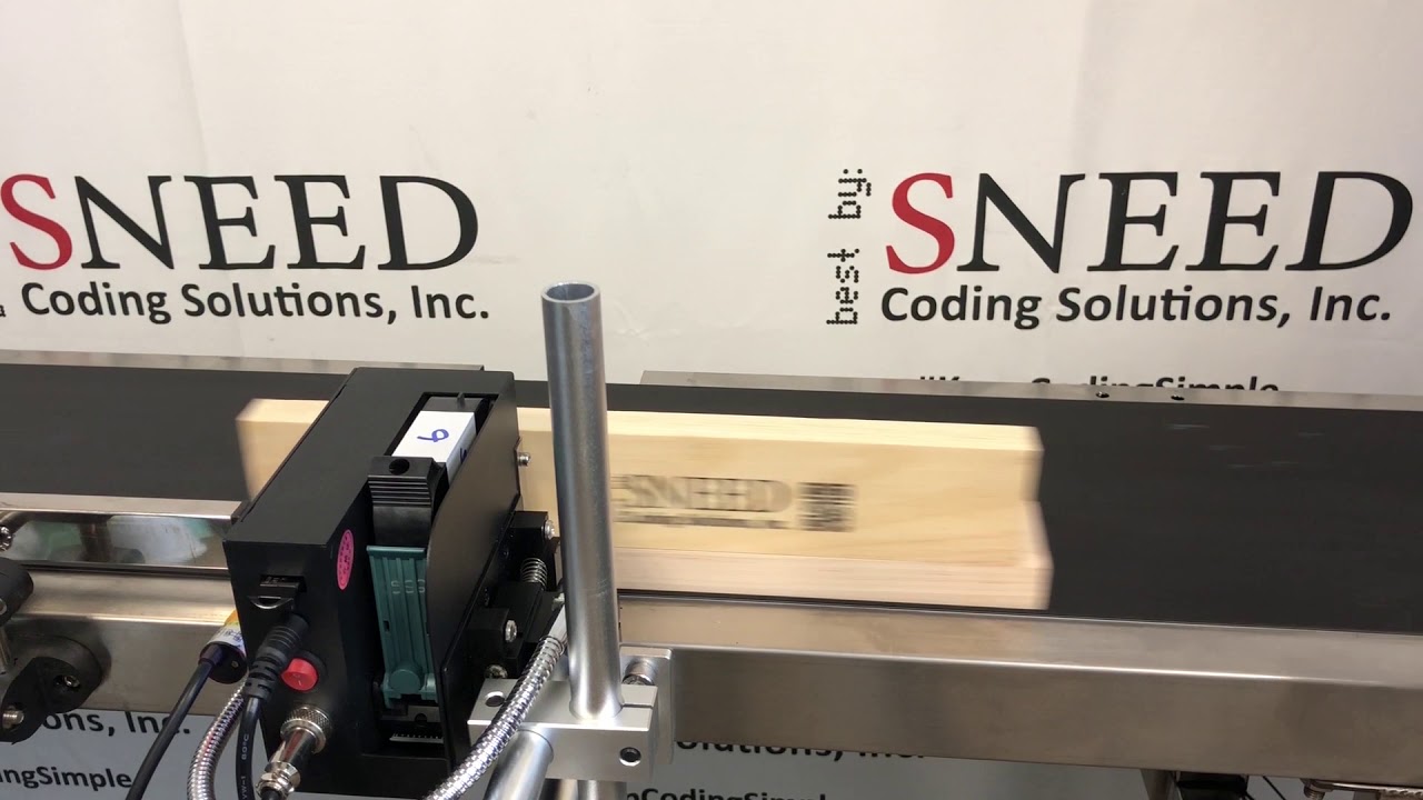 SNEED-JET Freedom Inkjet Printer - Logo & QR Code on Wood