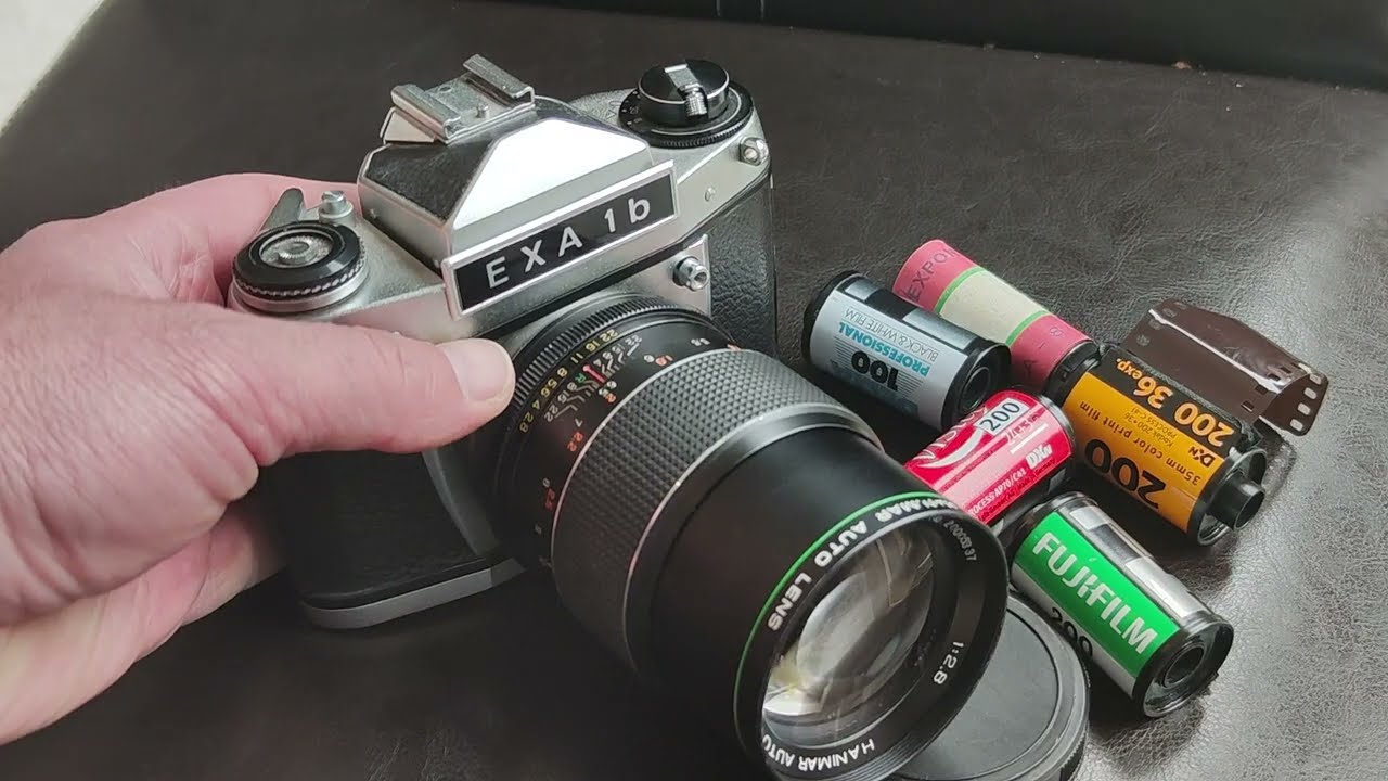 EXA 1B, Made in G.D.R, HANIMAR AUTO LENS 135mm 1:2.8 - YouTube