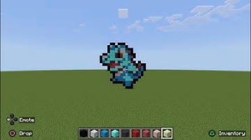 How to make Totodile pixel art in minecraft