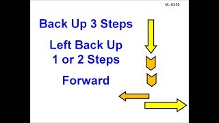 310. Backup 3 Steps - Left Backup 1 or 2 Steps – Forward - Version 2