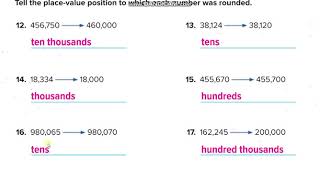 Grade 4 Chapter 1 Lesson 5 Use Place Value to Round (Part 2)