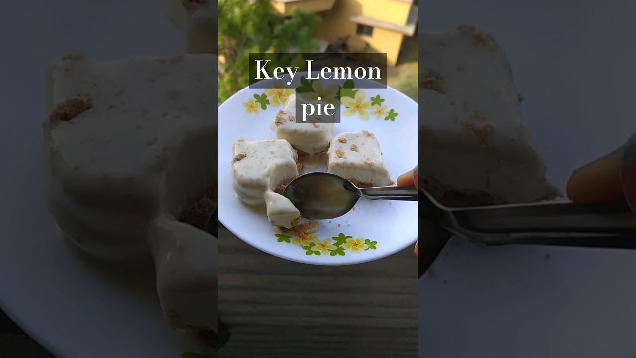 With Just 3 Ingredients... Make this delicious key lemon pie😍  