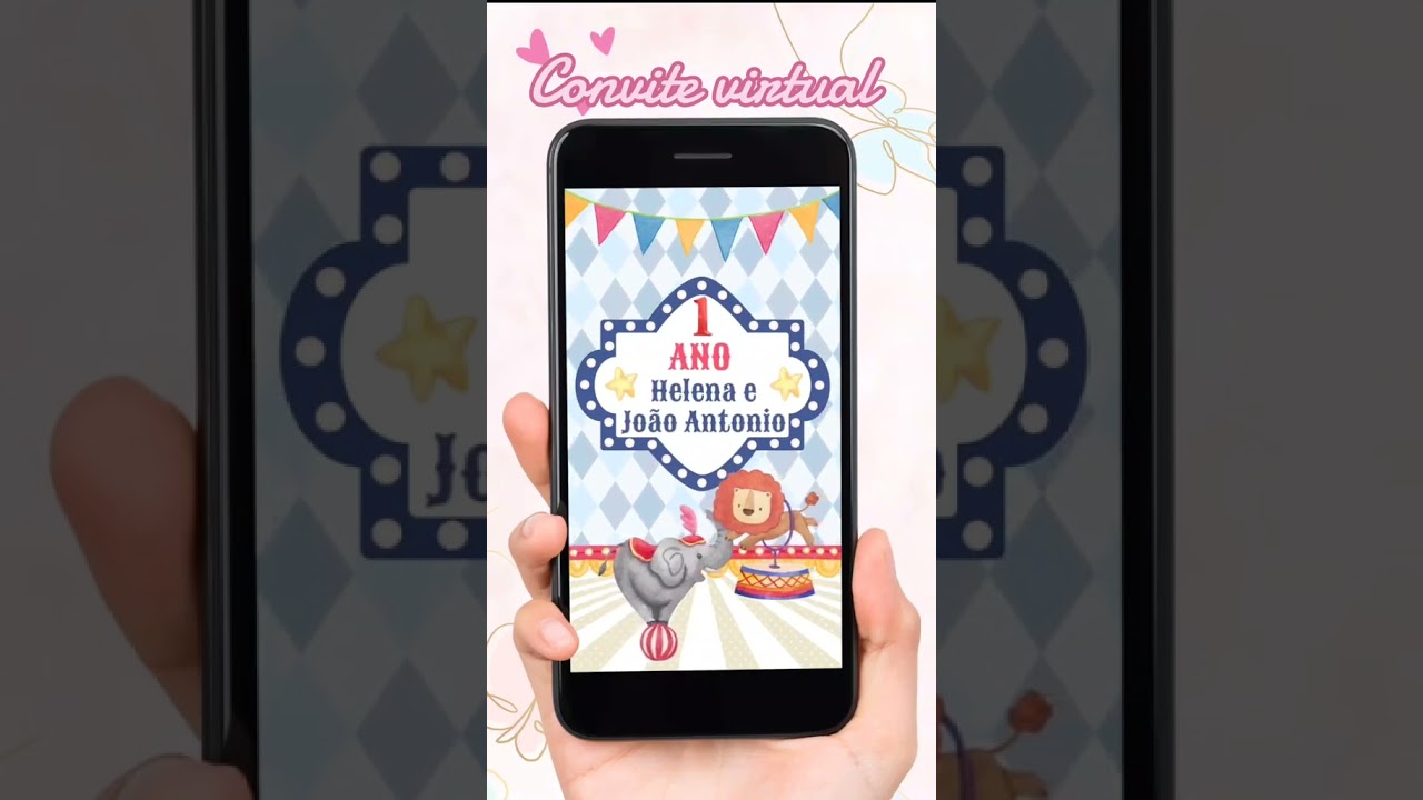 Convite virtual animado 🥳 
