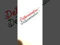 Determination Word Writing | Beautiful Double Pen Calligraphy | English handwriting practice