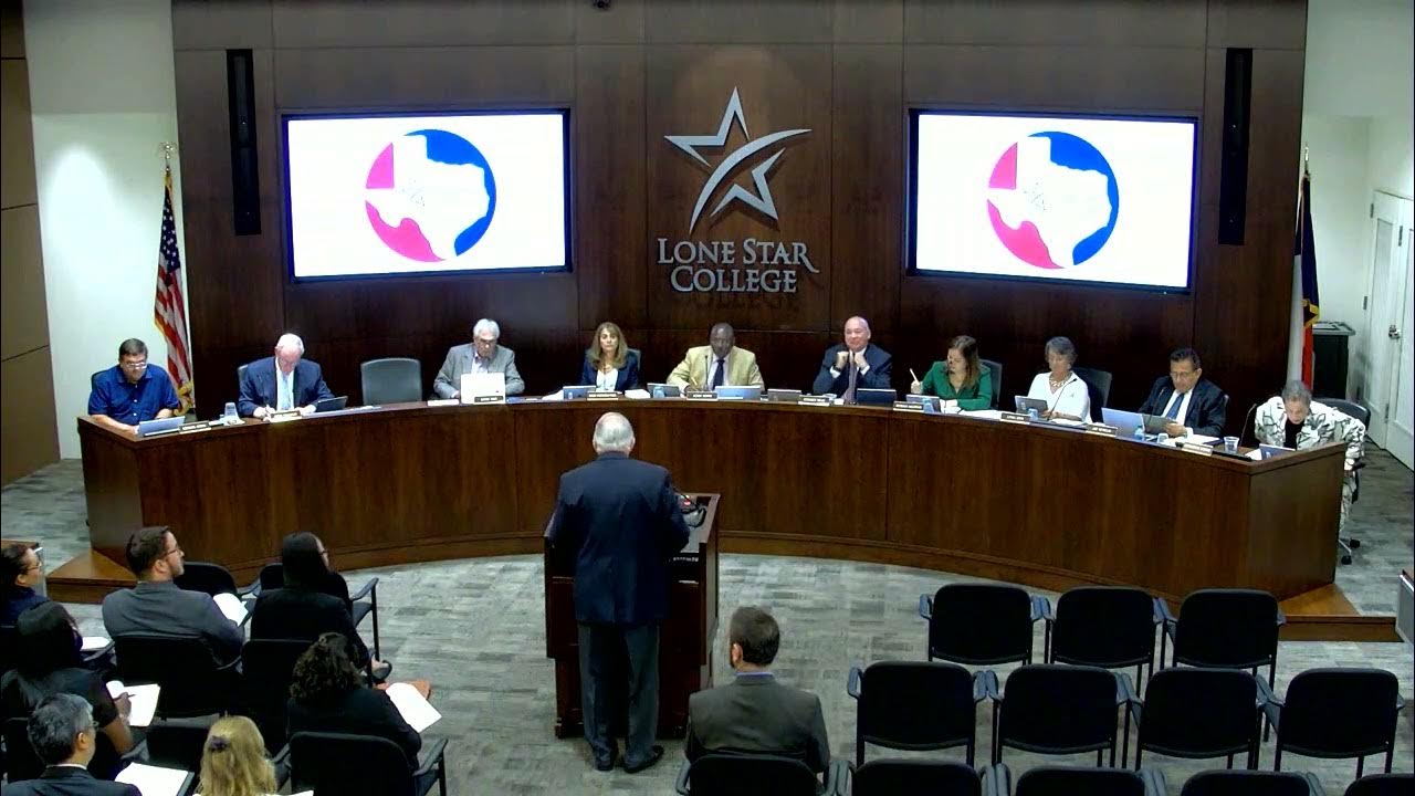 Lone Star College Board of Trustees Meeting, August 1, 2019 YouTube
