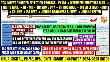 TCS FULLY CHANGED IN HIRING PROCESS & SELECTION CRITERIA, NQT EXAM, INTERVIEW RESULT, OFFER, JOINING
