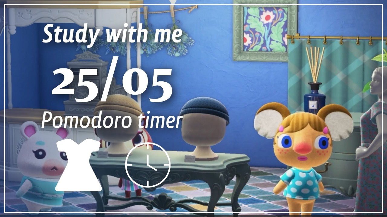 【あつ森ポモドーロタイマー】居心地がいいアパレルショップ○ピアノの音でリラックス○Study with me【勉強用・作業用asmr】