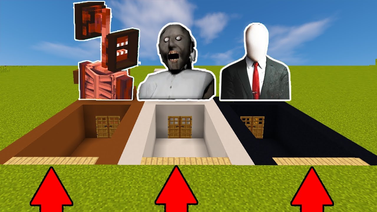 فلم ماين كرافت : لاتختار المخبأ الخطأ (جراني ضد راس الصفارة ضد سلندرمان) !!؟ 😱