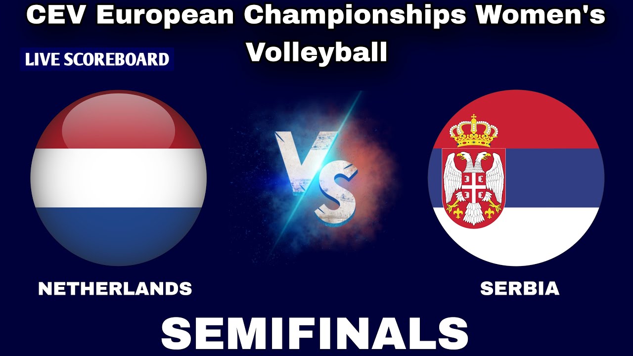Serbia vs Netherlands European Championship Womens Volleyball Semifinals Live Scoreboard