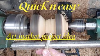 woodturning a mushroom in 10 minutes