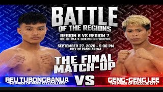 Geng Geng Lee v/s Reu Tubongbanua [ Battle of the Regions ] Bacolod v/s Passi City #boxing #knockout
