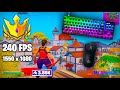 SteelSeries Apex Pro ASMR 😴 Chapter 4 Late Game🏆 Satisfying Keyboard Fortnite 240 FPS 1550 x 1080