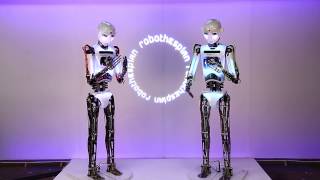 RoboThespians perform  I am not a robot