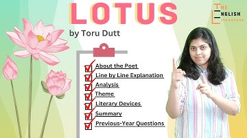 Lotus | Toru Dutt | Indian English Poetry | MEG 07 | IGNOU