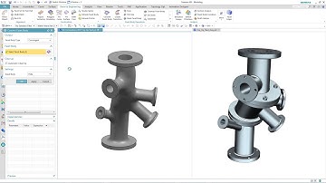 Simcenter Topology Optimisation and Convergent Modelling Pipe Assembly