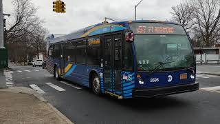 MTA NYCT Bus: 2019 NovaBus LFS #8596 On The S57